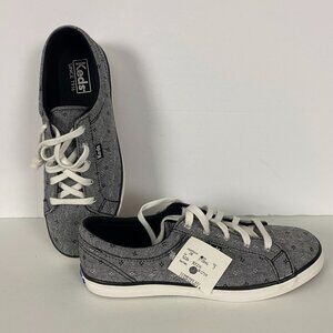 NWT Womens Keds Maven Chambray Diamond Shoes Sneakers Size 7.5 Black/Gray/White